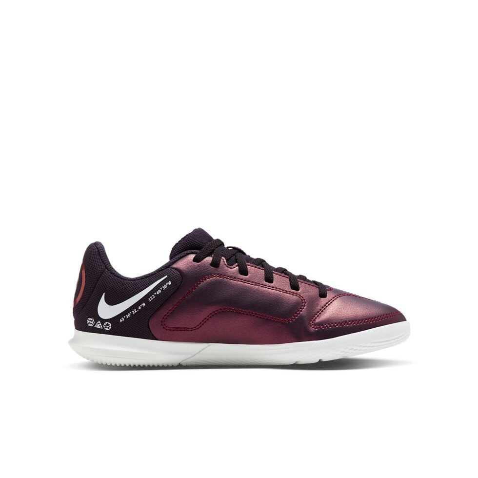 (GS) Nike Tiempo Legend 9 Club IC Soccer Shoes 'Burgundy White' DR6069-510 - Image 2