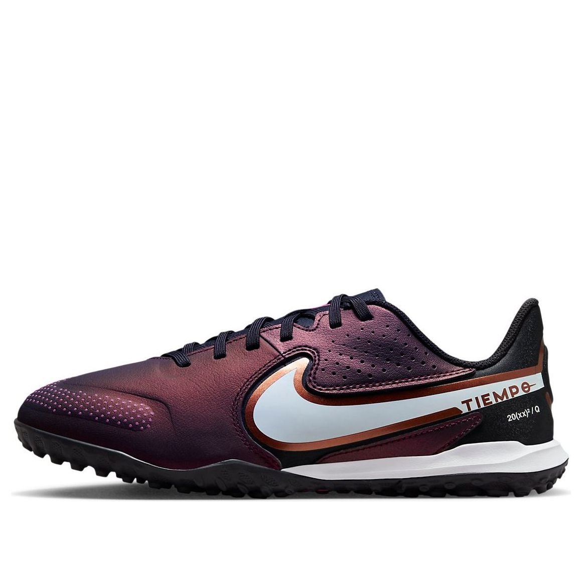 (GS) Nike Tiempo Legend 9 Academy TF Soccer Shoes 'Burgundy White' DR6072-510