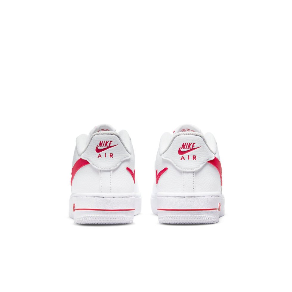 (GS) Nike Air Force 1 Low 'Cut-Out Swoosh - White University Red' DR7970-100 - Image 5