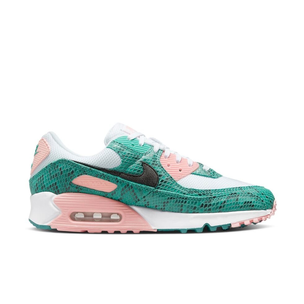 Nike Air Max 90 'Washed Teal Snakeskin' DR8575-300 - Image 2
