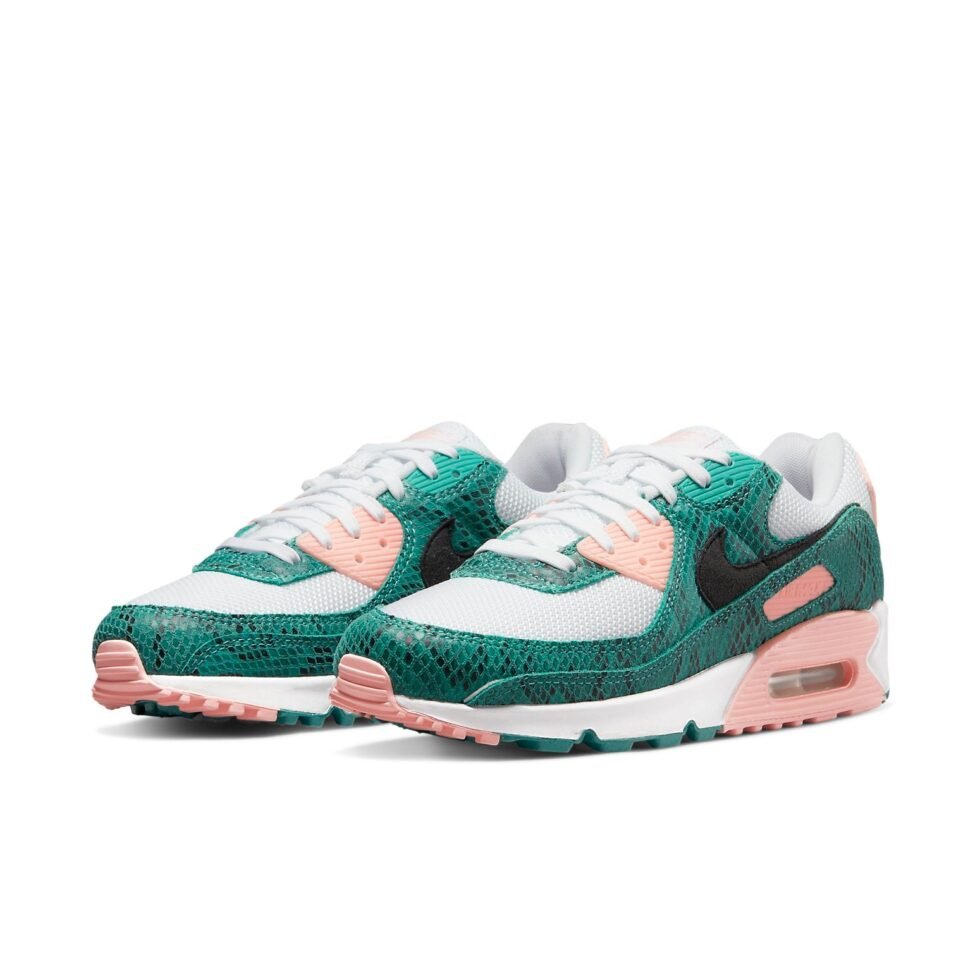 Nike Air Max 90 'Washed Teal Snakeskin' DR8575-300 - Image 3