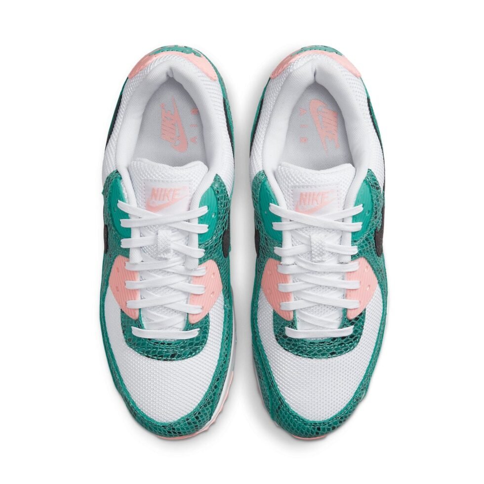 Nike Air Max 90 'Washed Teal Snakeskin' DR8575-300 - Image 4