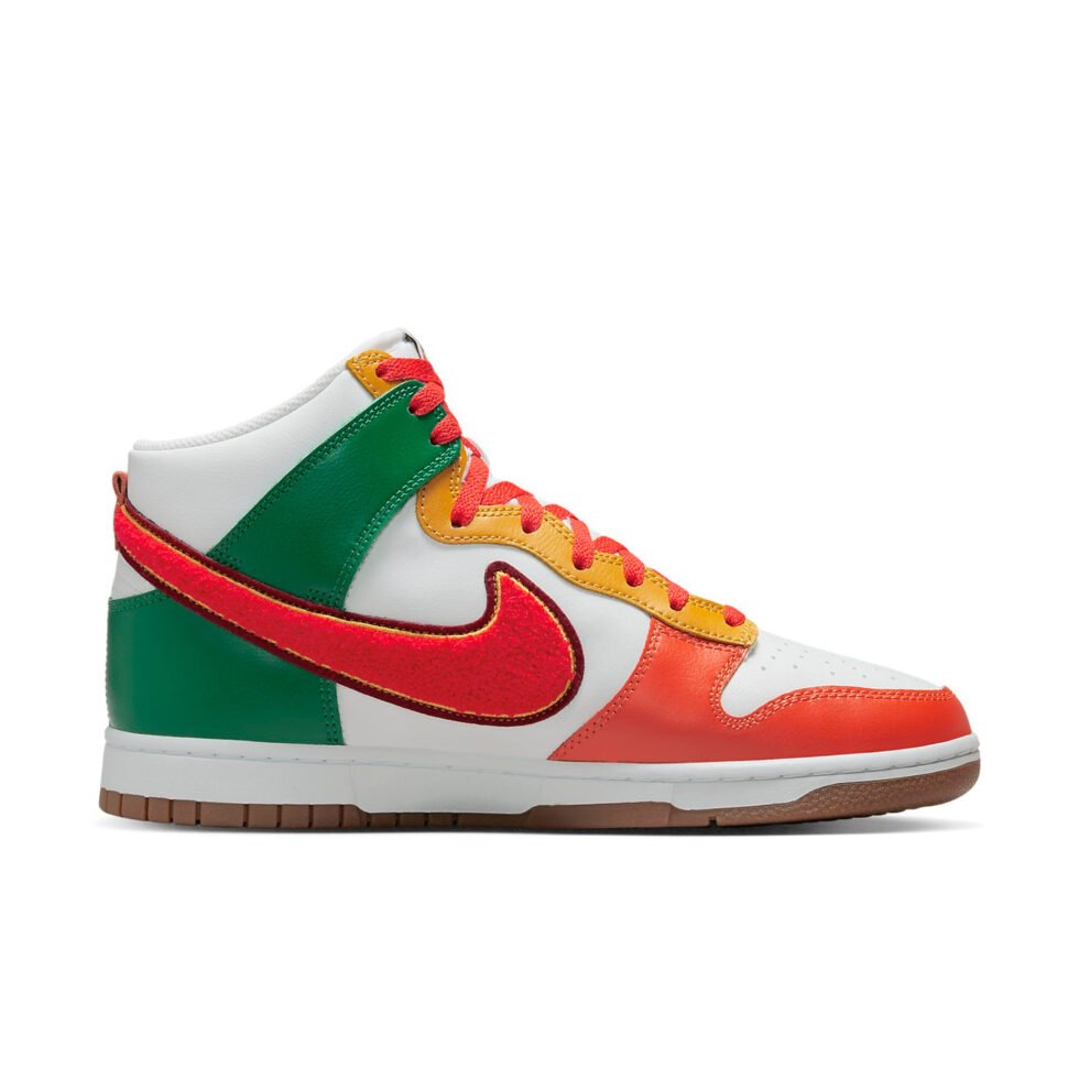Nike Dunk High 'Chenille Swoosh' DR8805-100 - Image 2