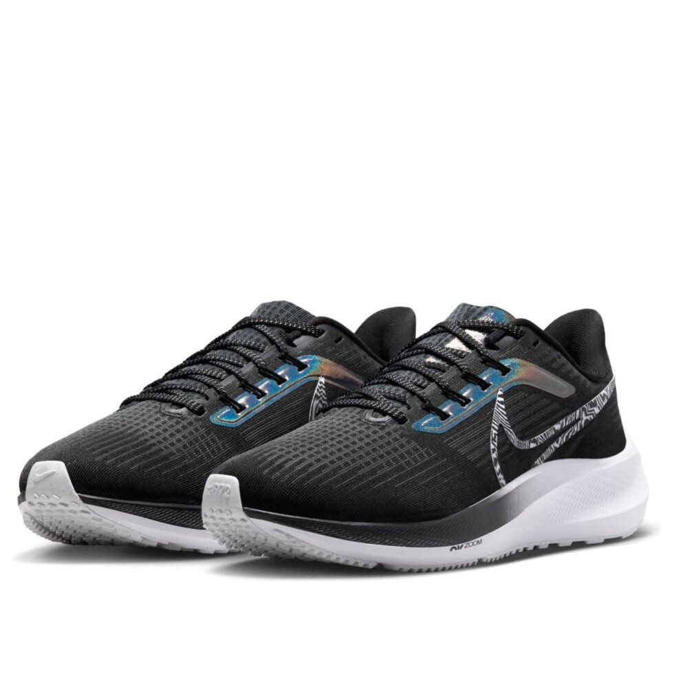 (WMNS) Nike Air Zoom Pegasus 39 'Black Zebra Iridescent' DR9619-001 - Image 3