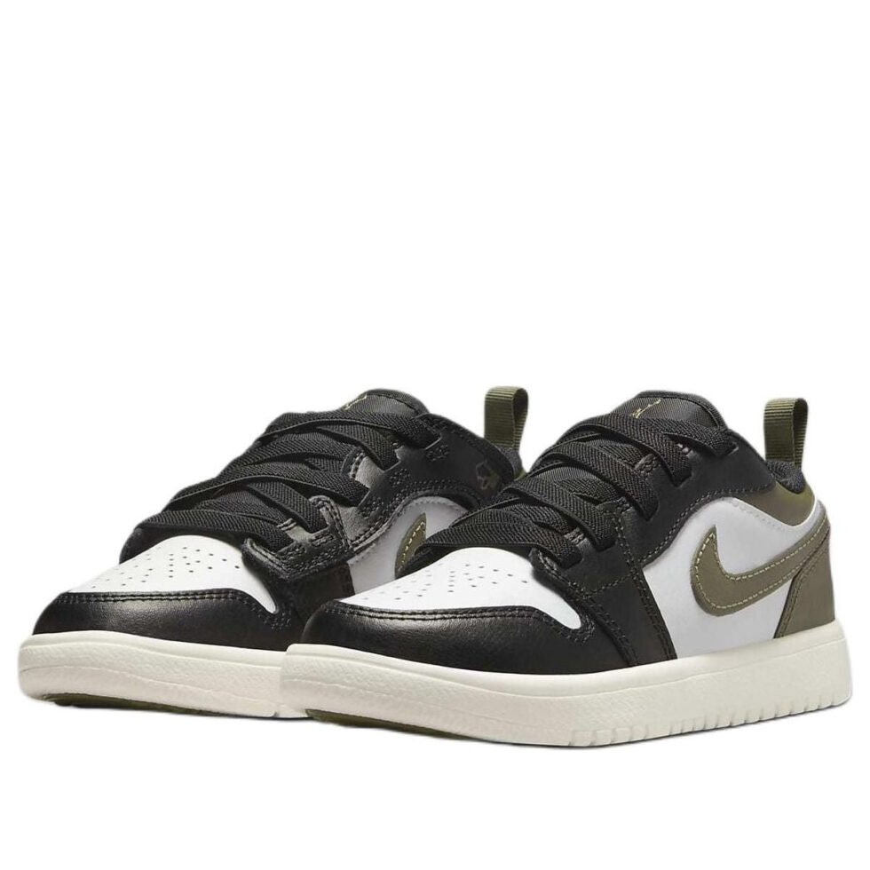 (PS) Air Jordan 1 Low ALT 'Black Medium Olive White' DR9748-092 - Image 3