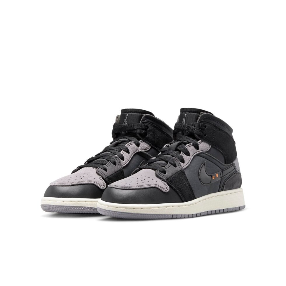(GS) Air Jordan 1 Mid SE Craft 'Inside Out - Black' DV0438-001 - Image 3