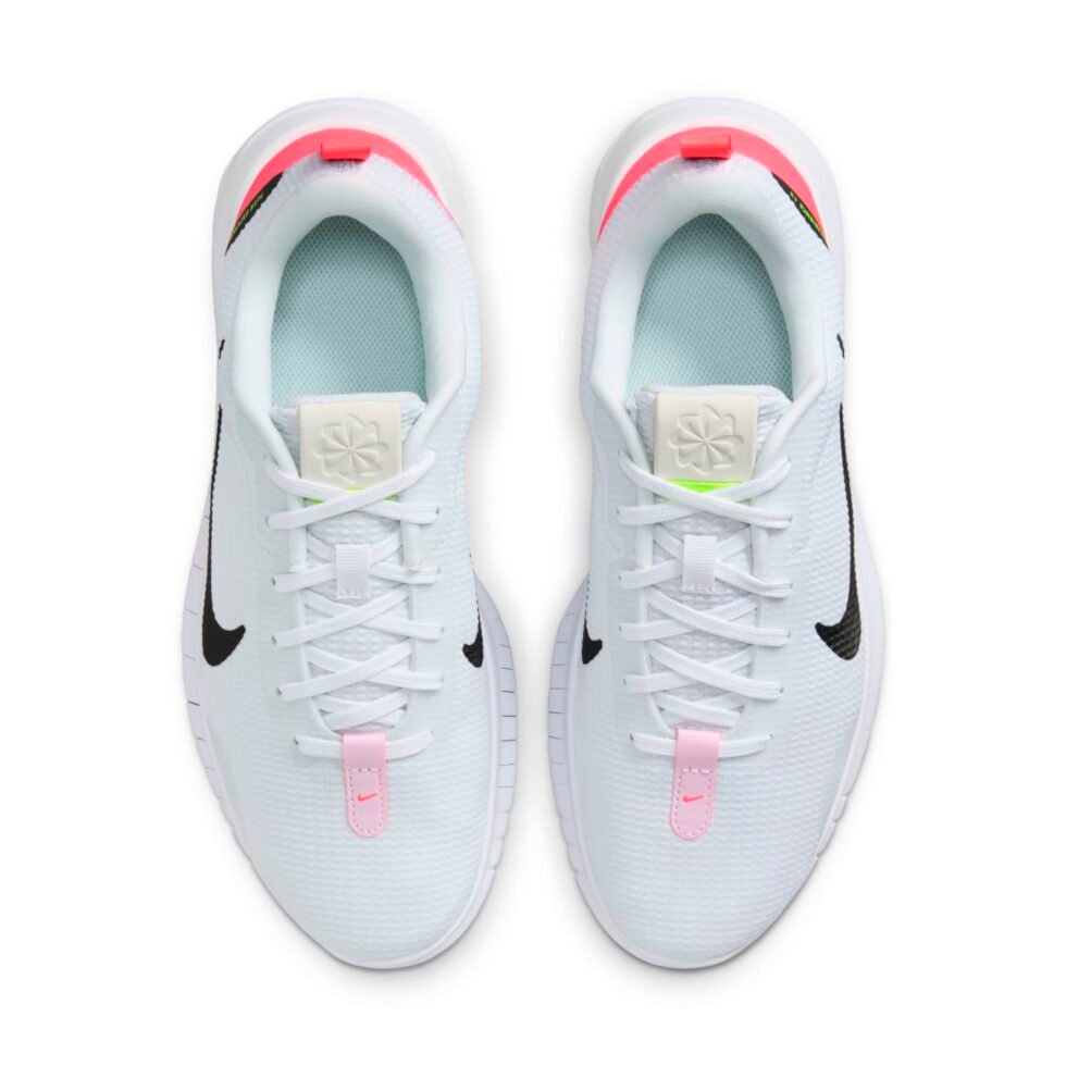 (WMNS) Nike Flex Experience Run 12 'White Hot Punch Black' DV0746-102 - Image 4