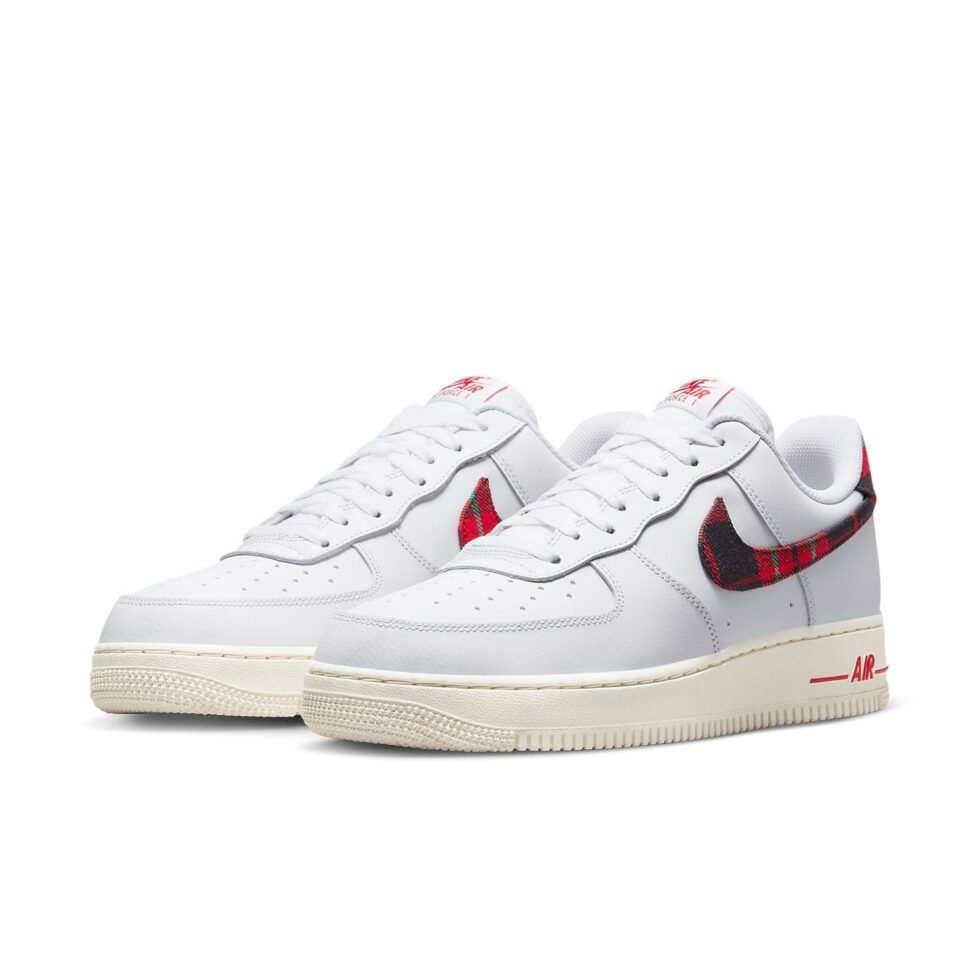 Nike Air Force 1 '07 LV8 'Tartan Plaid' DV0789-100 - Image 3