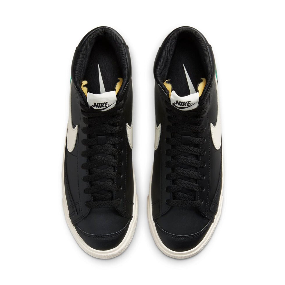 Nike Blazer Mid '77 Premium 'Black Green Tartan Plaid' DV0796-001 - Image 4