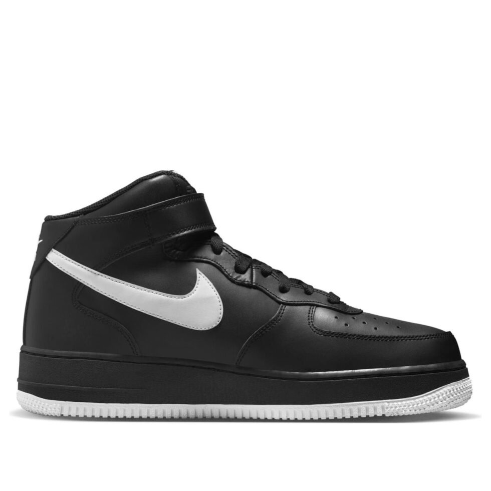 Nike Air Force 1 Mid 07 'Black White' DV0806-001 - Image 2