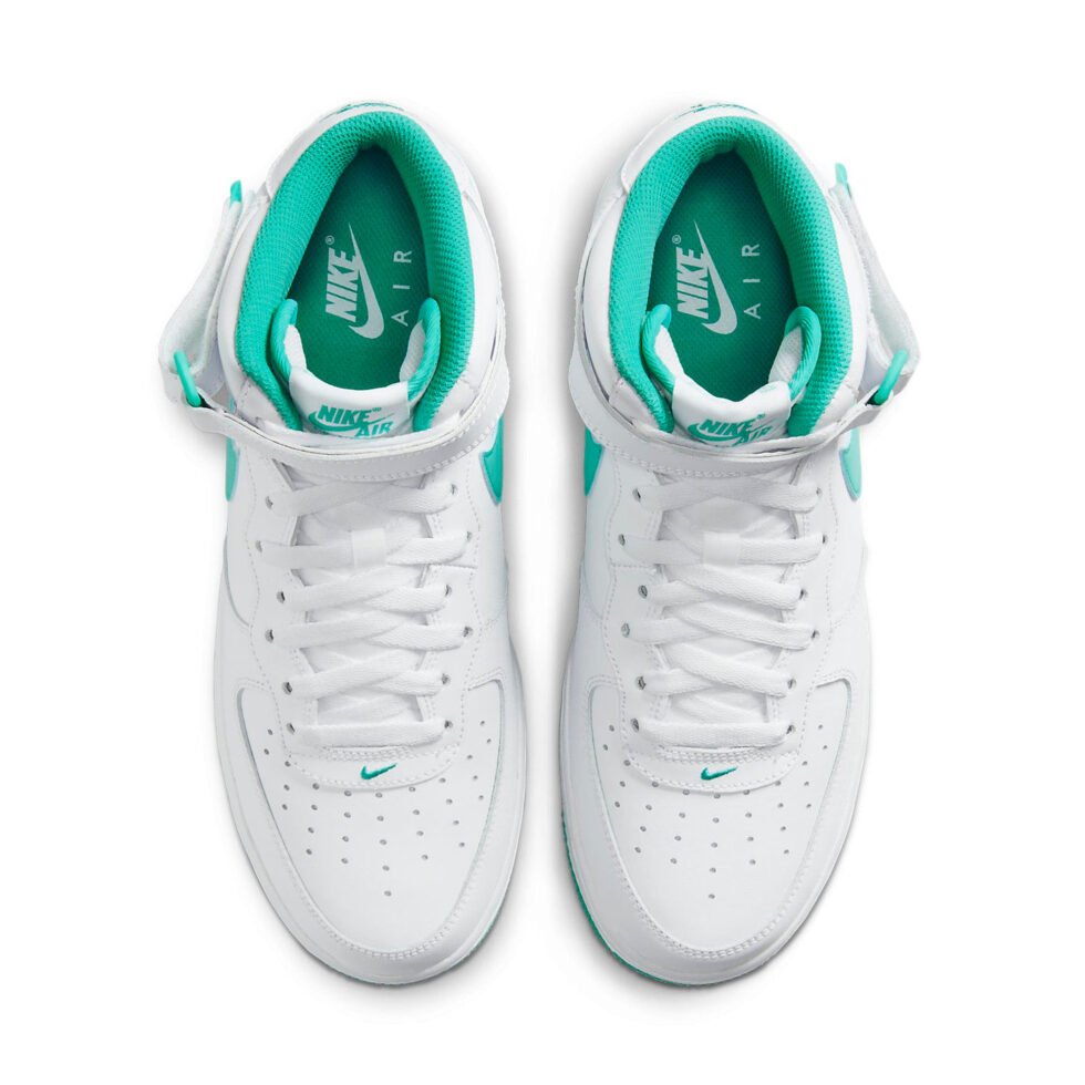 Nike Air Force 1 Mid 'White/Clear Jade' DV0806-102 - Image 4