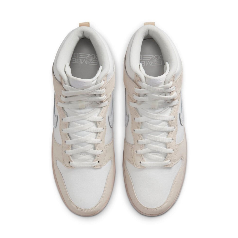 Nike Dunk High Retro PRM 'Cracked Leather Swoosh' DV0822-100 - Image 4