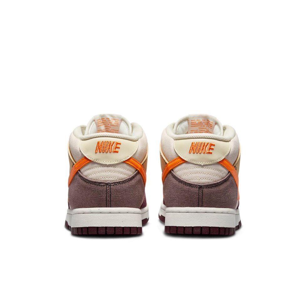 Nike Dunk Mid 'Coconut Milk Plum Orange' DV0830-101 - Image 5