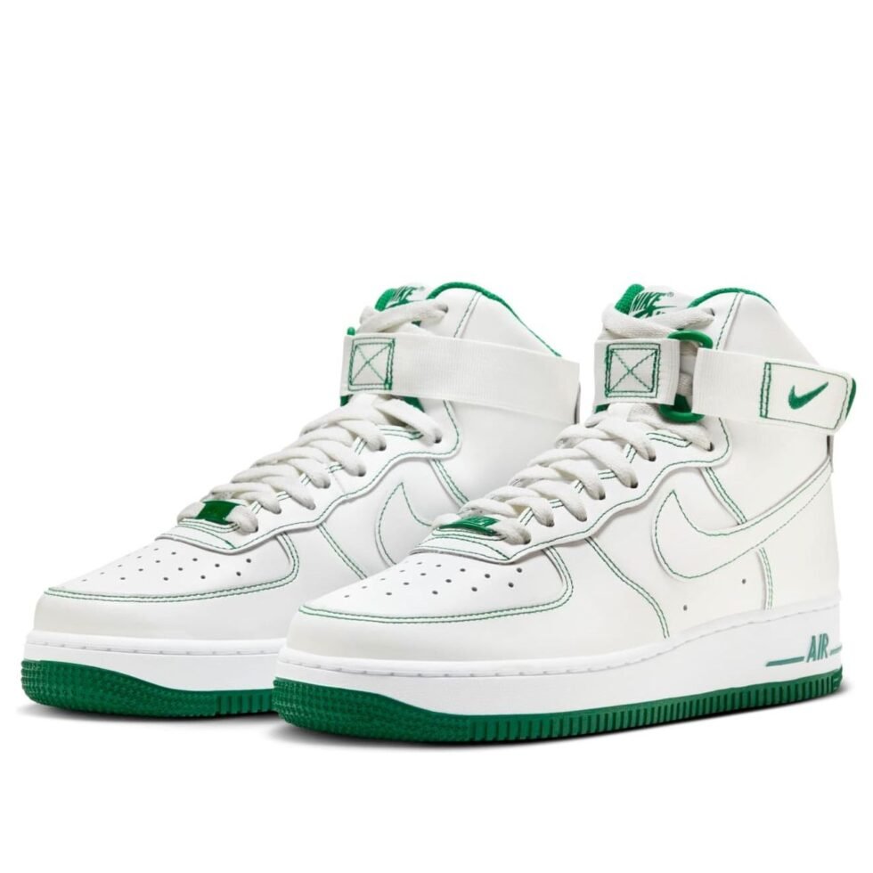 (WMNS) Nike Air Force 1 High 'White Green' DV1138-101 - Image 3
