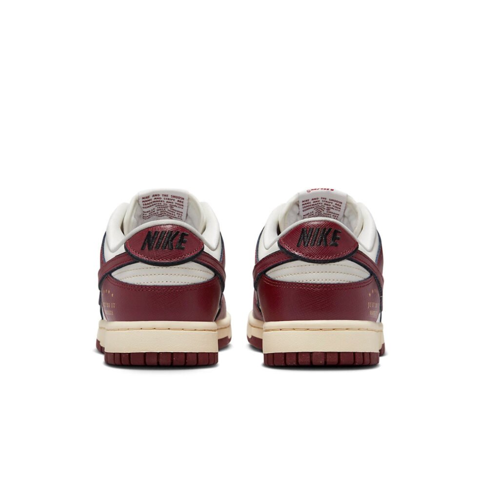 (WMNS) Nike Dunk Low SE 'Just Do It Sail Team Red' DV1160-101 - Image 3