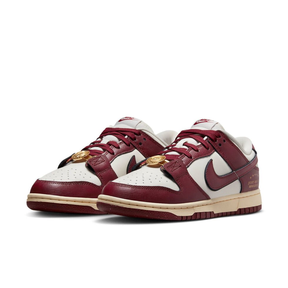 (WMNS) Nike Dunk Low SE 'Just Do It Sail Team Red' DV1160-101 - Image 4