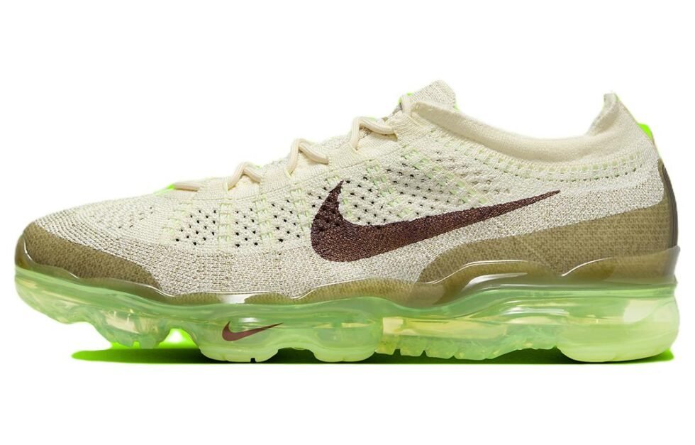 Nike Air VaporMax 2023 Flyknit 'Coconut Milk Olive' DV1678-101 - Image 2