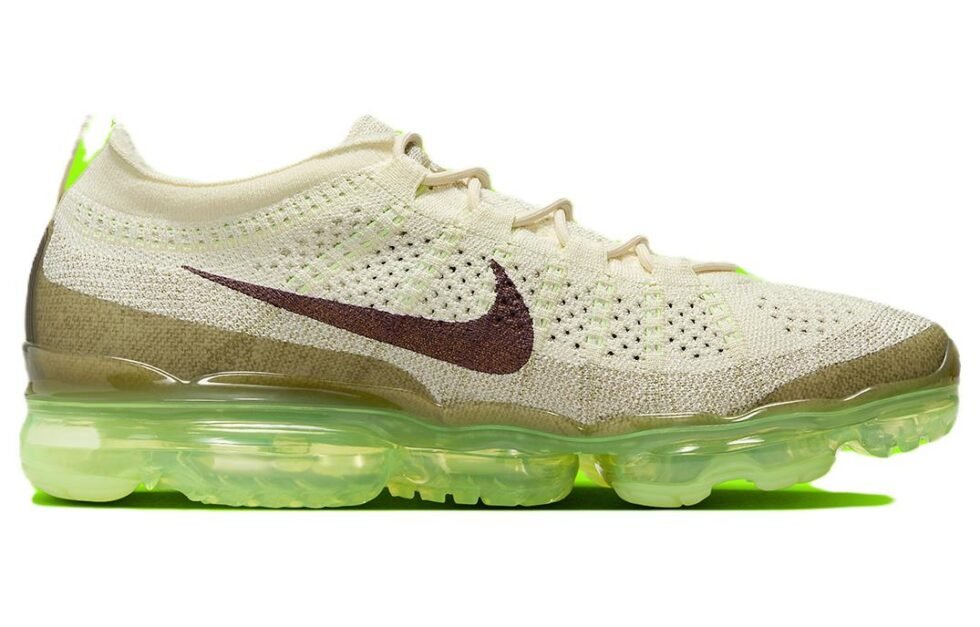 Nike Air VaporMax 2023 Flyknit 'Coconut Milk Olive' DV1678-101 - Image 3