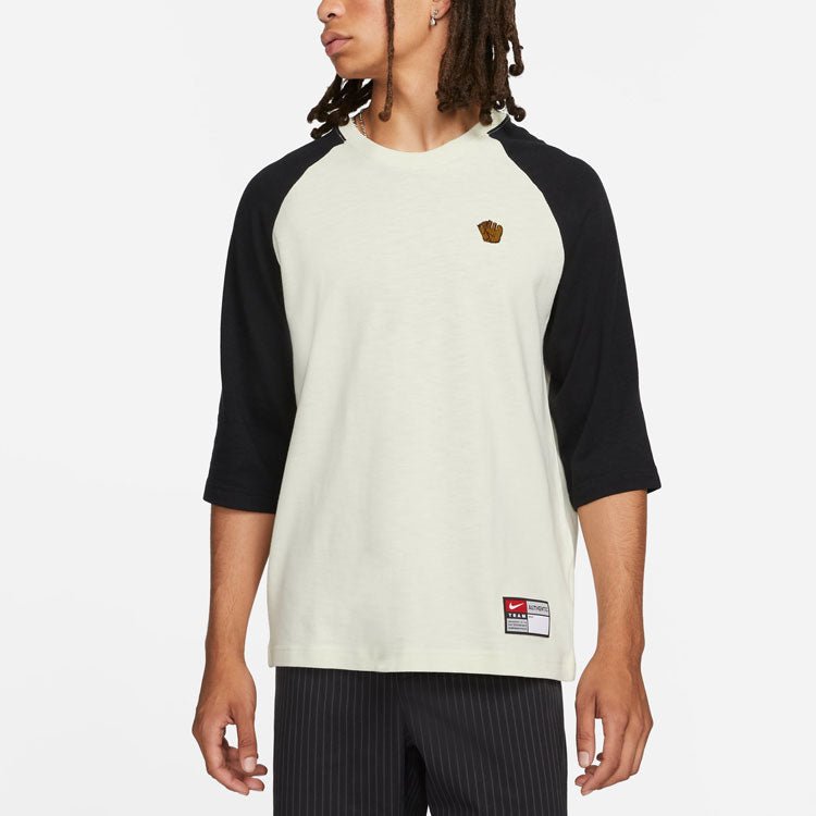 Nike SB Colorblock Round Neck Pullover Three-Quarter Sleeve T-Shirt Unisex Gray DV1726-050 - Image 4