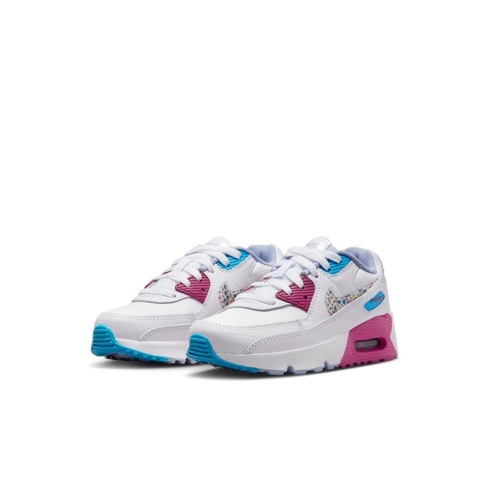 (PS) Nike Air Max 90 Leather SE 'Bright Colors!' DV1844-100 - Image 3