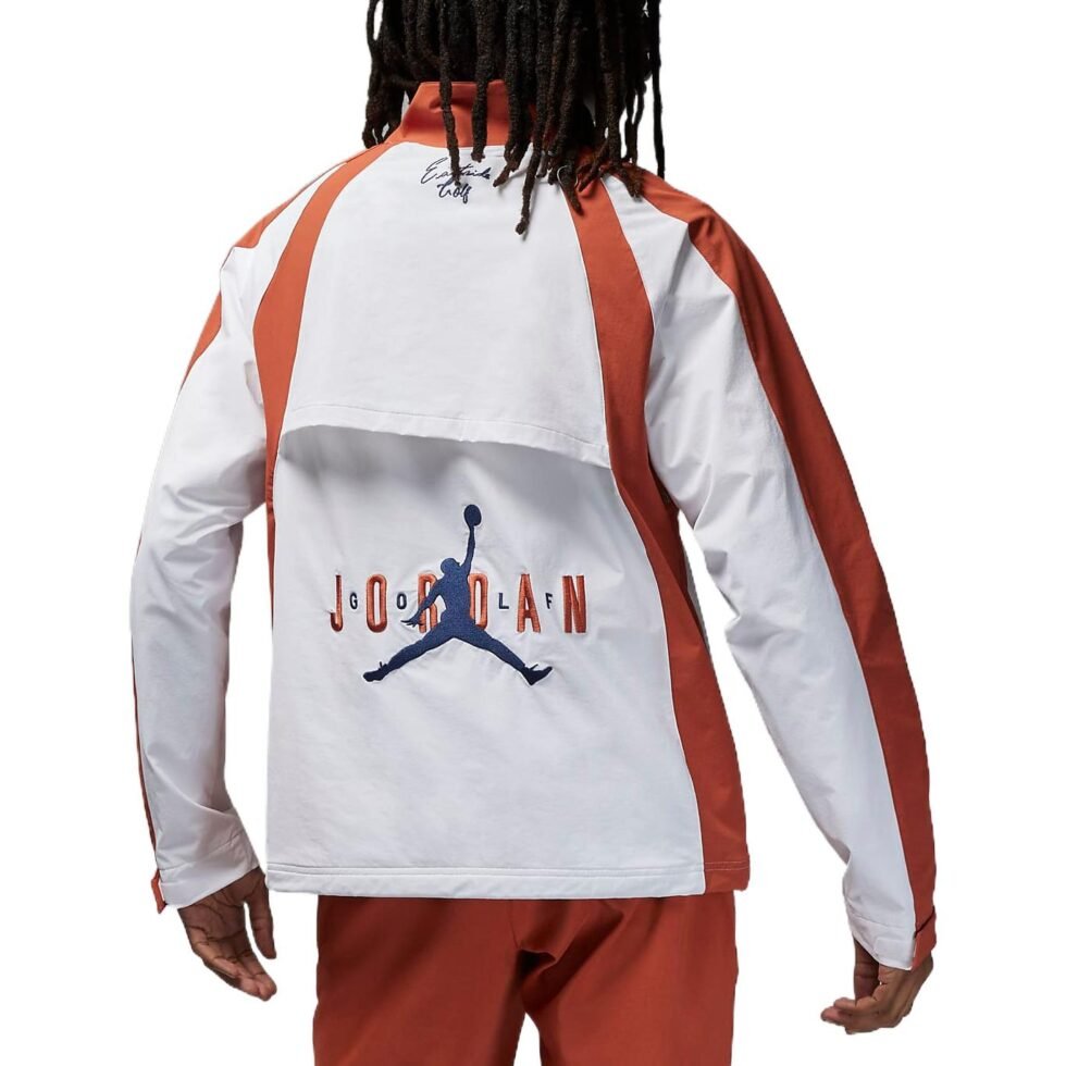 Air Jordan x Eastside Golf Logo Jacket ' White Brown' DV1883-100 - Image 3