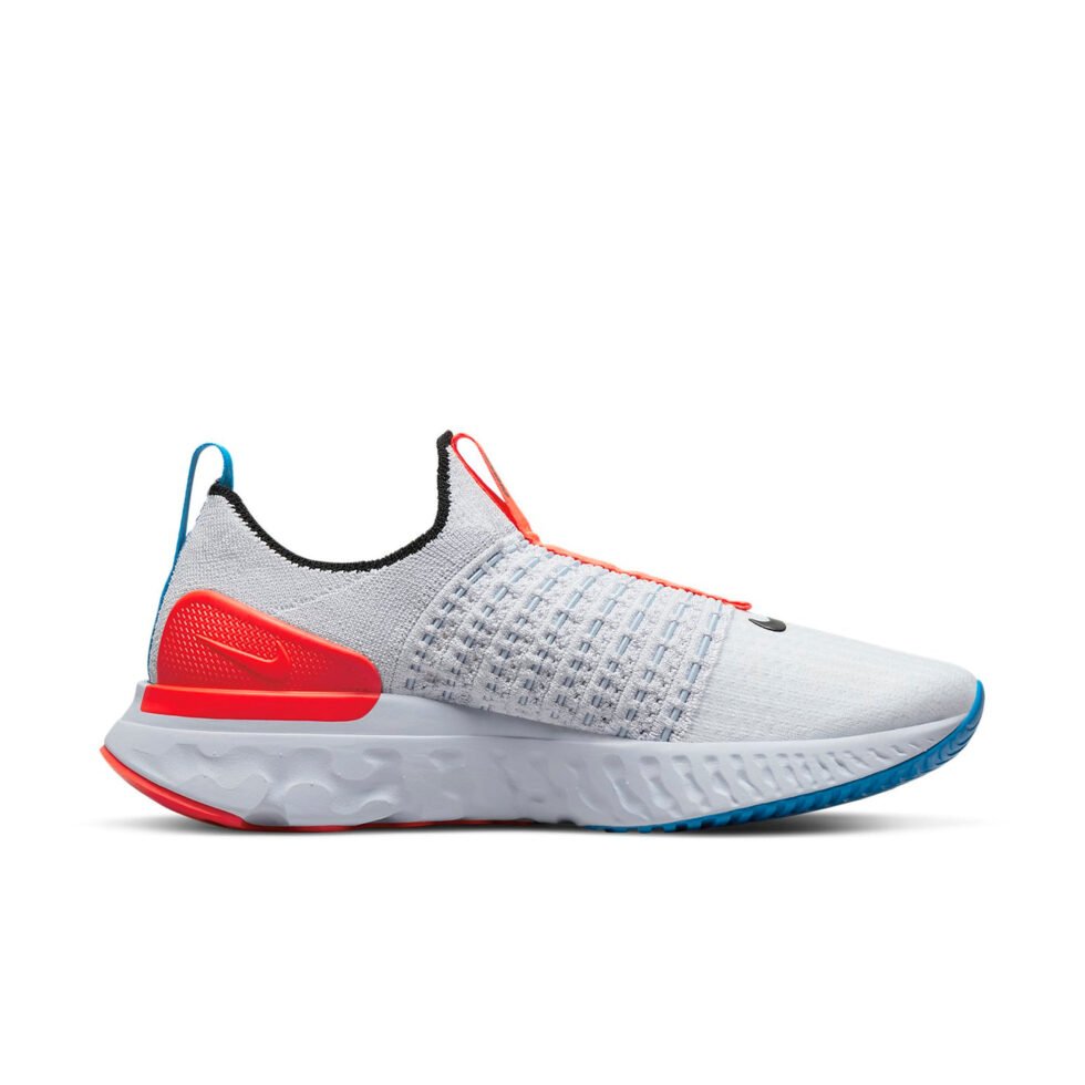 (WMNS) Nike React Phantom Run Flyknit 2 'Grey Bright Crimson' DV2179-001 - Image 2