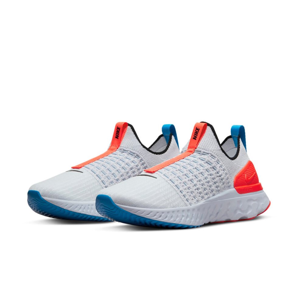 (WMNS) Nike React Phantom Run Flyknit 2 'Grey Bright Crimson' DV2179-001 - Image 3
