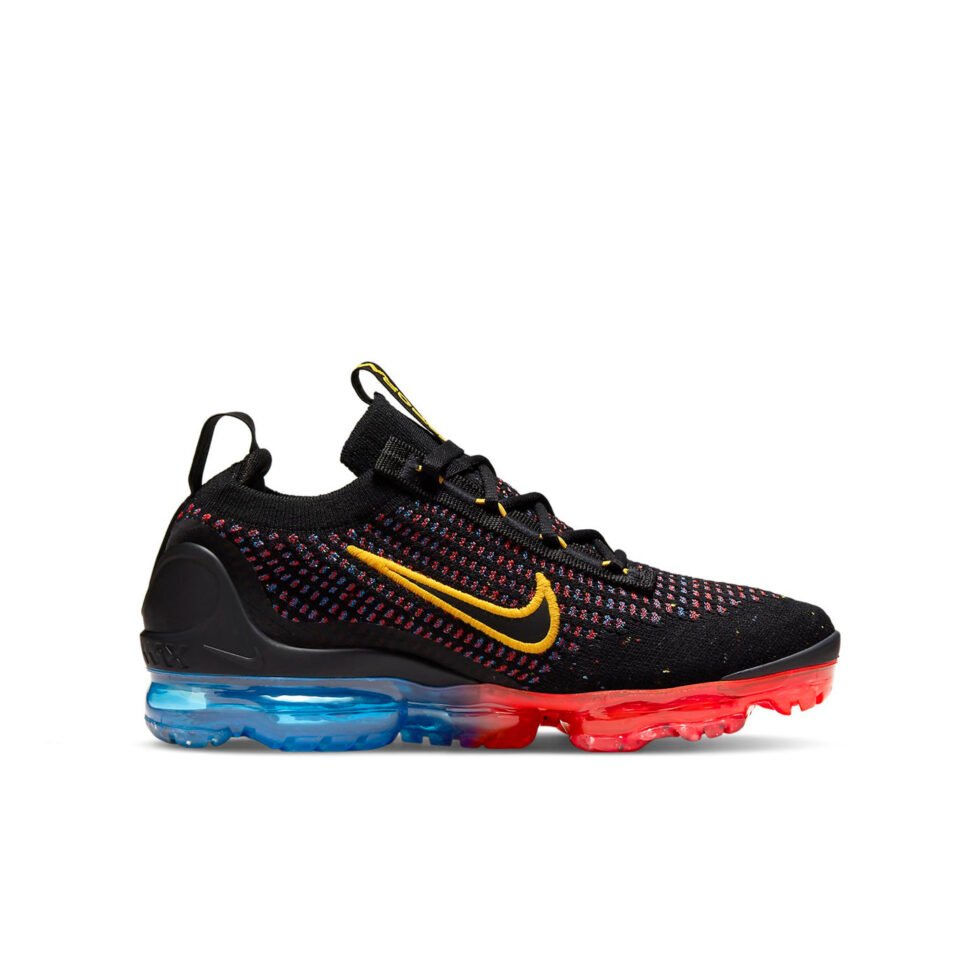 (GS) Nike Air VaporMax 2021 Flyknit 'Black Multi' DV2198-001 - Image 2