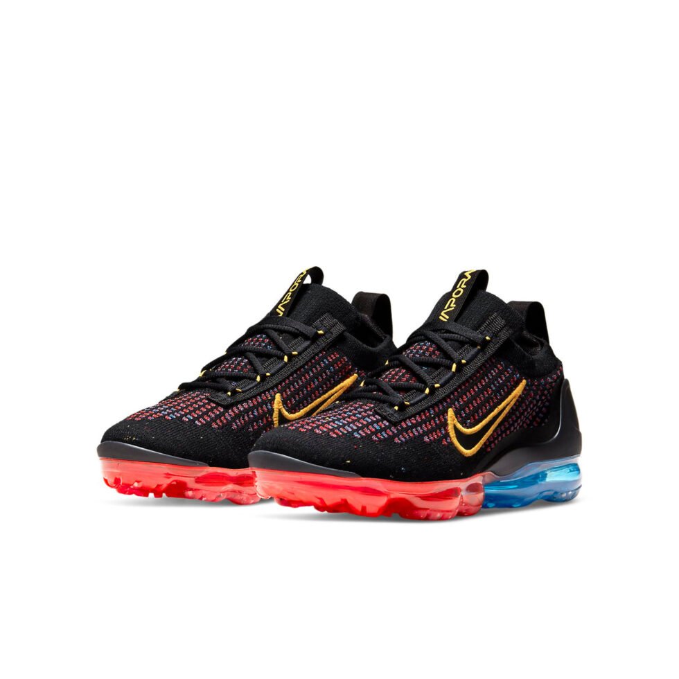 (GS) Nike Air VaporMax 2021 Flyknit 'Black Multi' DV2198-001 - Image 3