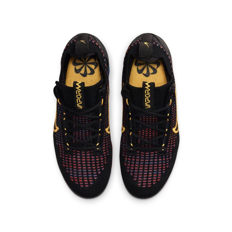 (GS) Nike Air VaporMax 2021 Flyknit 'Black Multi' DV2198-001 - Image 4