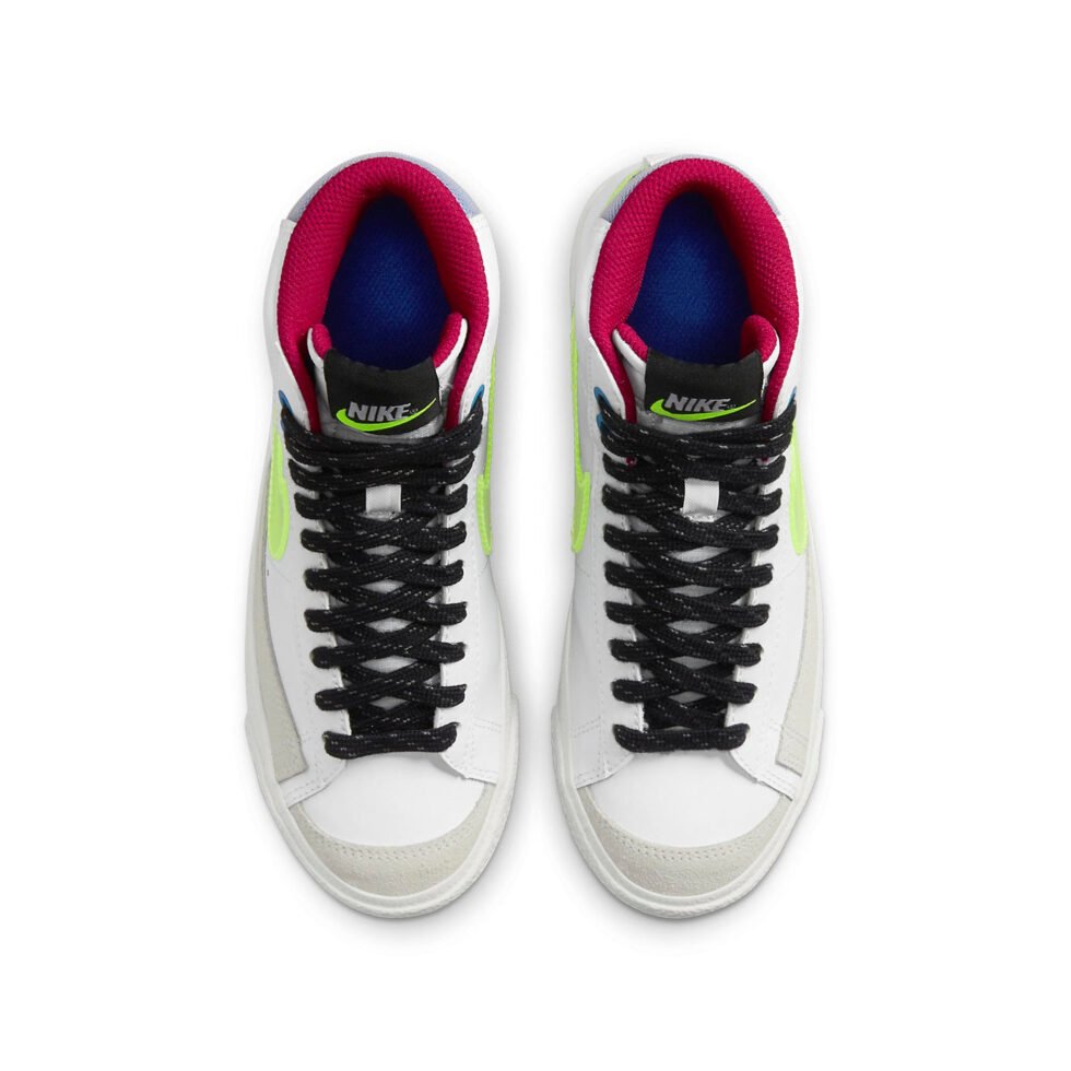 (GS) Nike Blazer Mid '77 'White Volt Royal' DV2234-100 - Image 4
