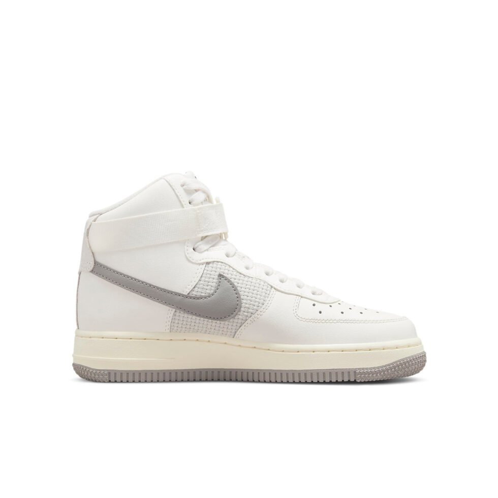 (GS) Nike Air Force 1 High Leather 'Sail Medium Grey' DV2236-100 - Image 2