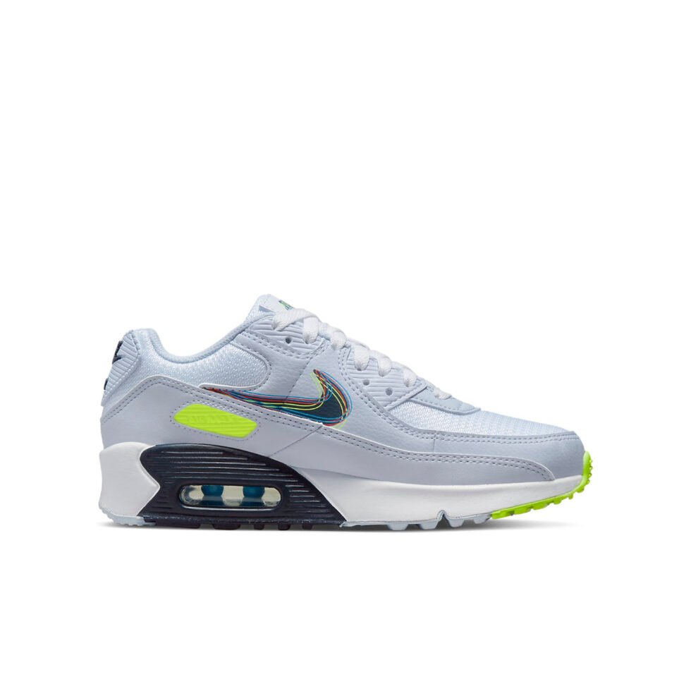 (GS) Nike Air Max 90 'Layered Swoosh' DV3480-100 - Image 2
