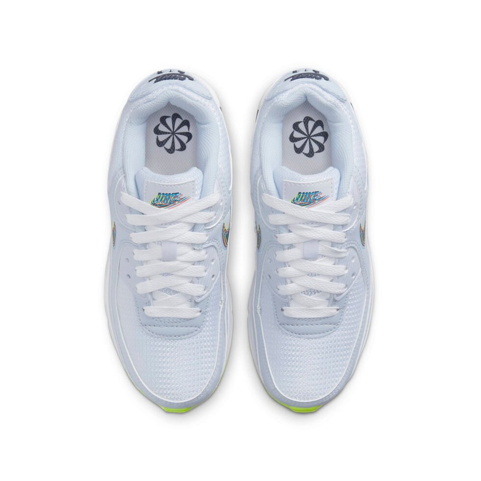 (GS) Nike Air Max 90 'Layered Swoosh' DV3480-100 - Image 4