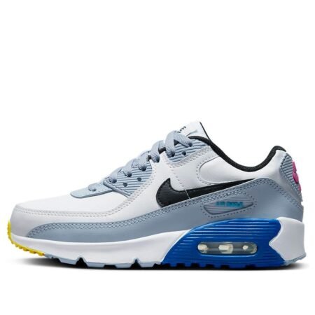 (GS) Nike Air Max 90 Leather 'White Blue Whisper' DV3607-101