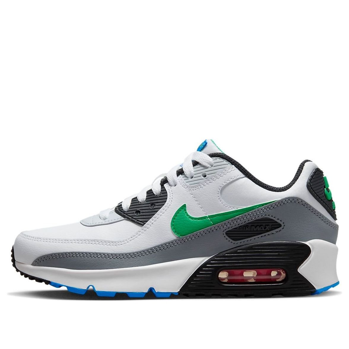 (GS) Nike Air Max 90 LTR 'White Cool Grey Green' DV3607-102