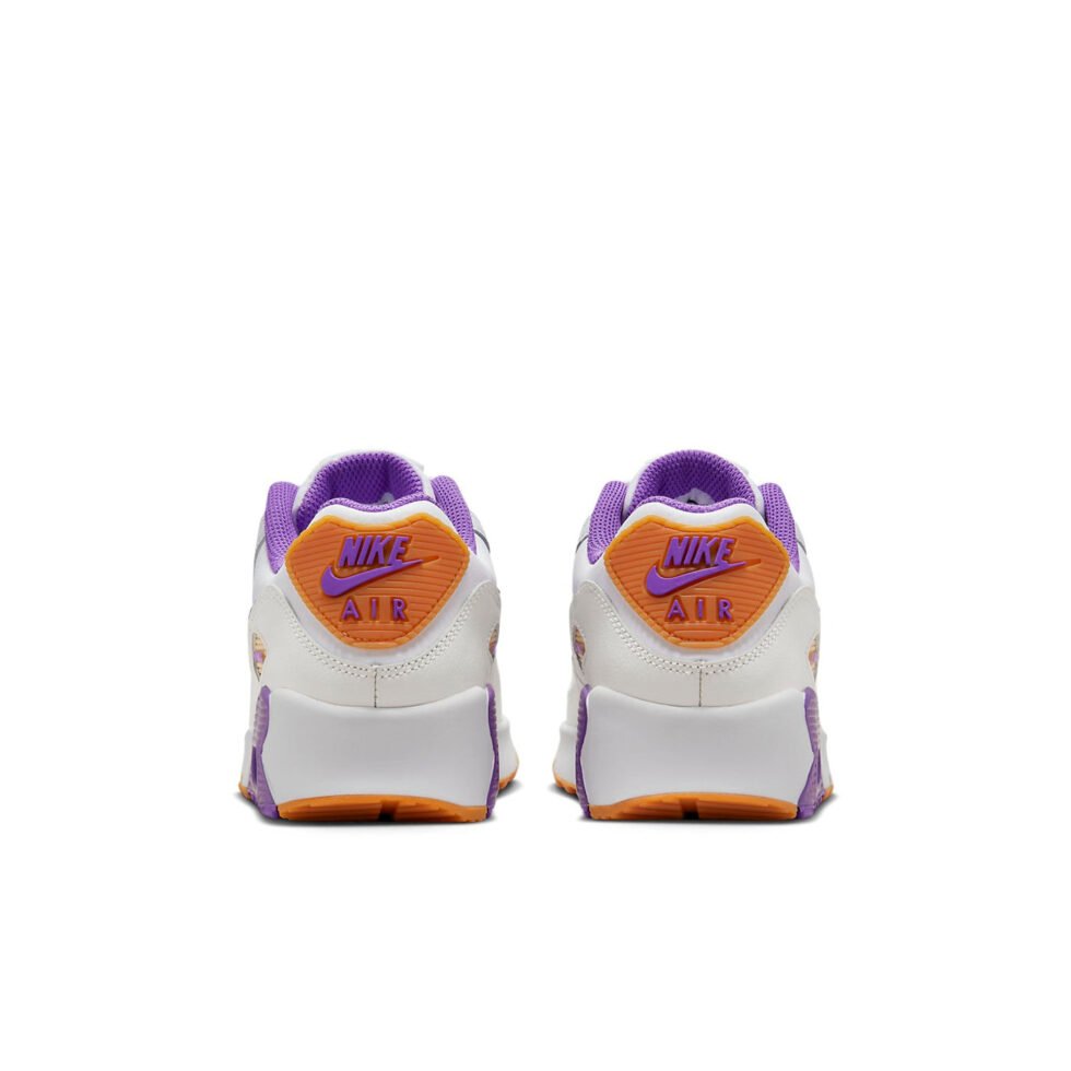 (GS) Nike Air Max 90 Leather 'White Action Grape' DV3607-103 - Image 5