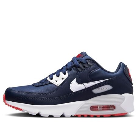 (GS) Nike Air Max 90 Leather 'Obsidian Track Red' DV3607-400