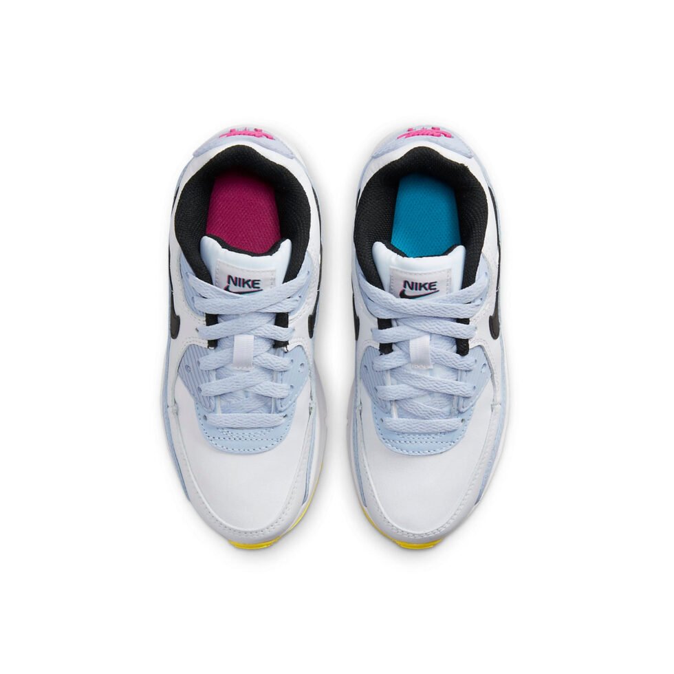 (PS) Nike Air Max 90 Leather 'White Blue Whisper' DV3608-101 - Image 4