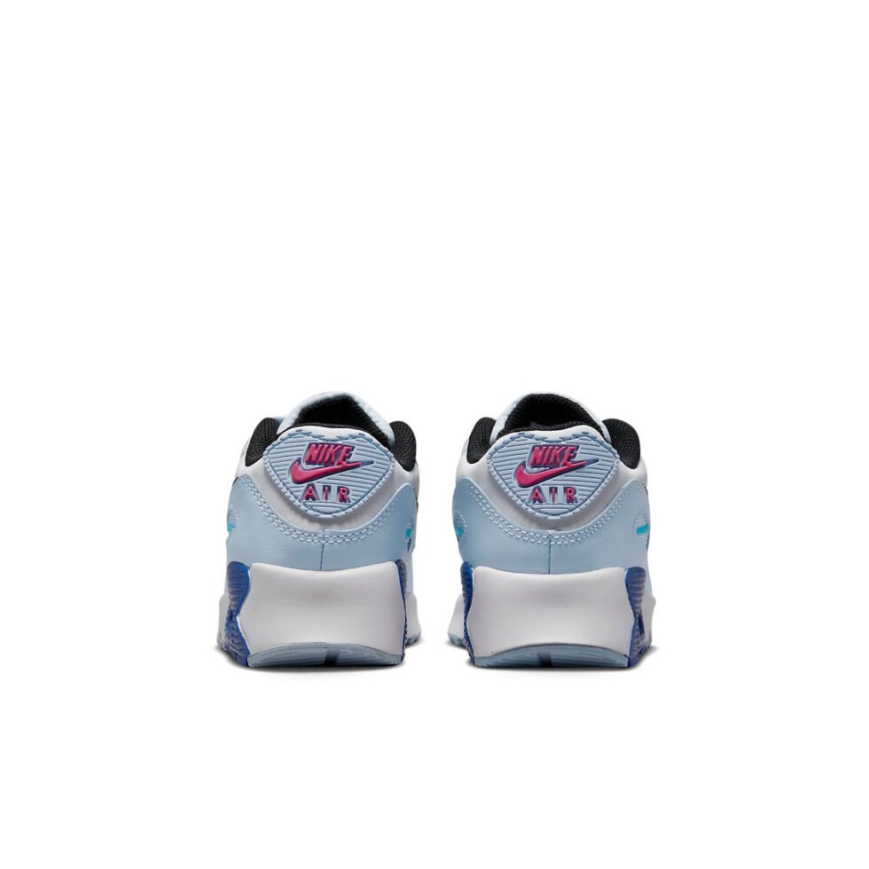 (PS) Nike Air Max 90 Leather 'White Blue Whisper' DV3608-101 - Image 5