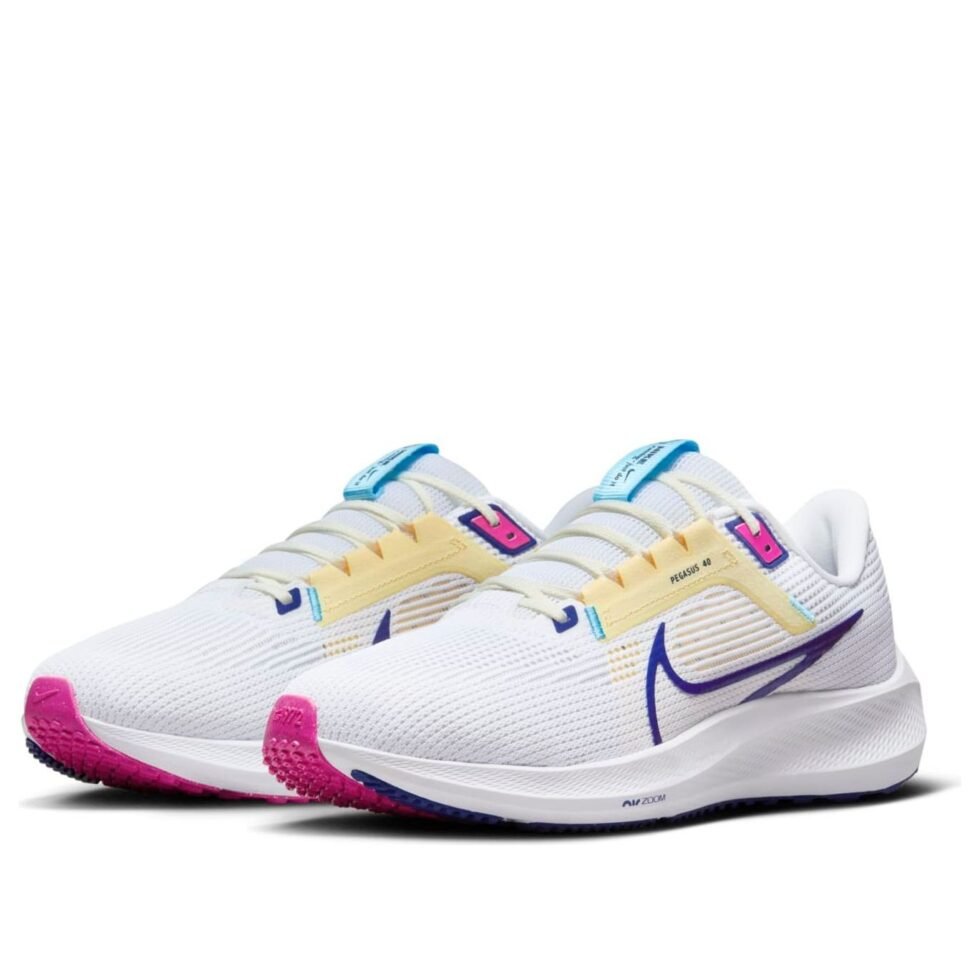 Nike Air Zoom Pegasus 40 'White Pink Royal' DV3853-105 - Image 3