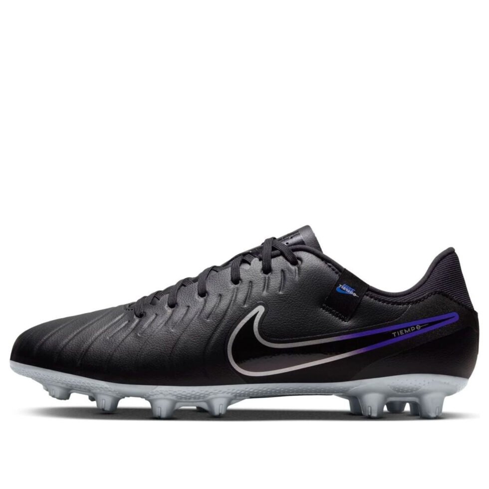 NIKE Tiempo Legend 10 Academy HG Spikes 'Black Hyper Royal Chrome' DV4339-040