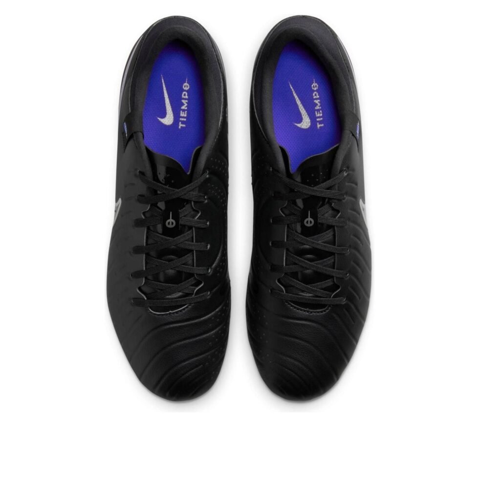 NIKE Tiempo Legend 10 Academy HG Spikes 'Black Hyper Royal Chrome' DV4339-040 - Image 2