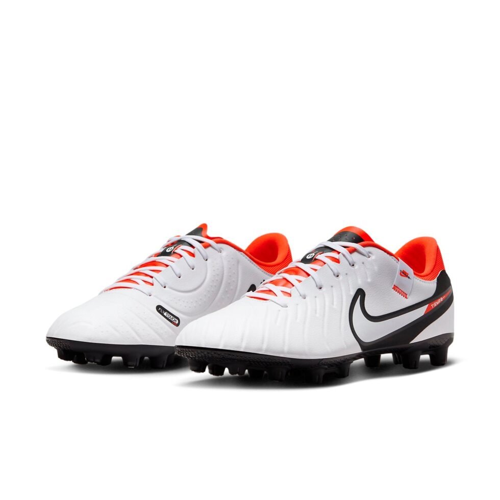 Nike Tiempo Legend 10 Academy HG 'White Bright Crimson' DV4339-100 - Image 3