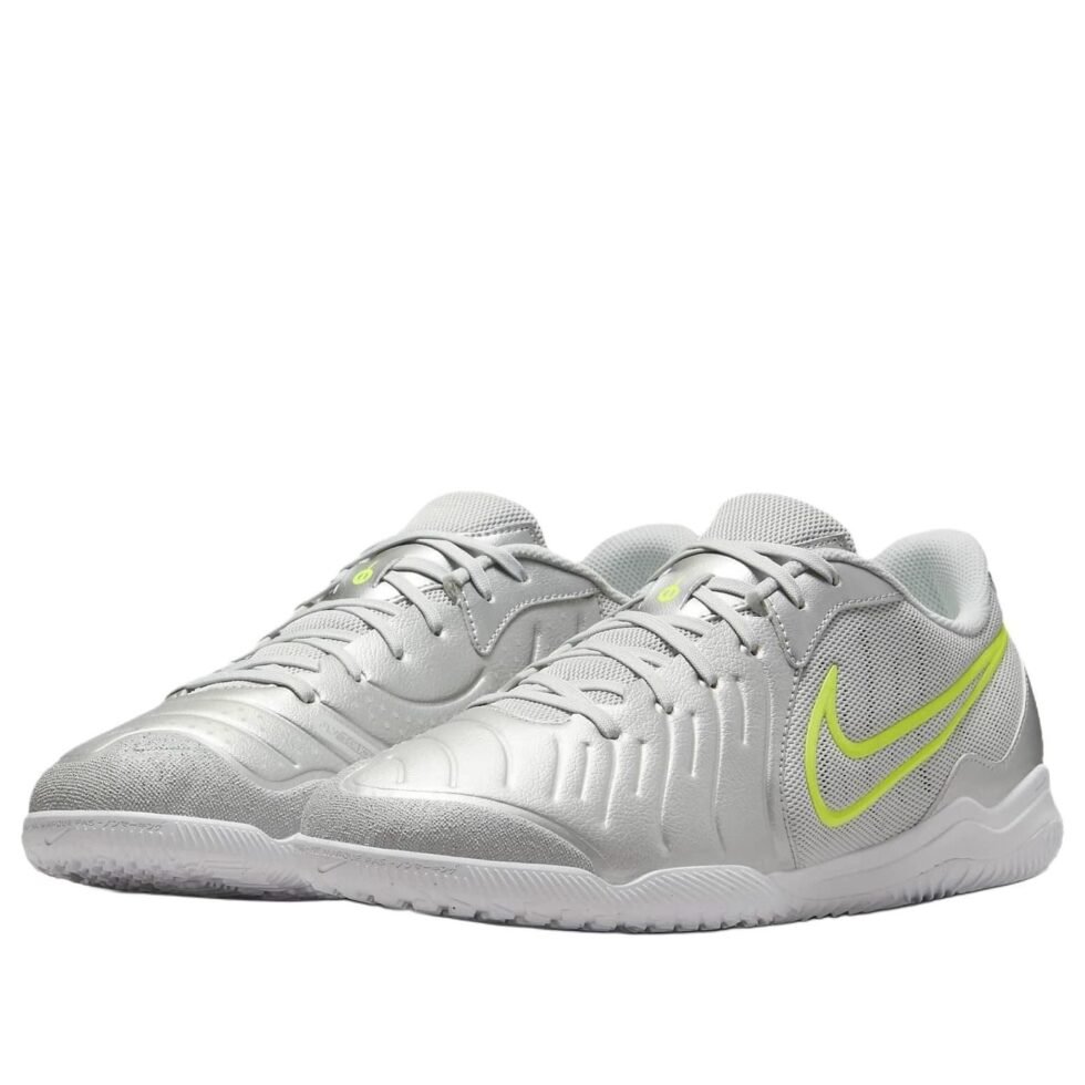 Nike Tiempo Legend 10 Academy 'Metallic Silver Volt' DV4341-001 - Image 2