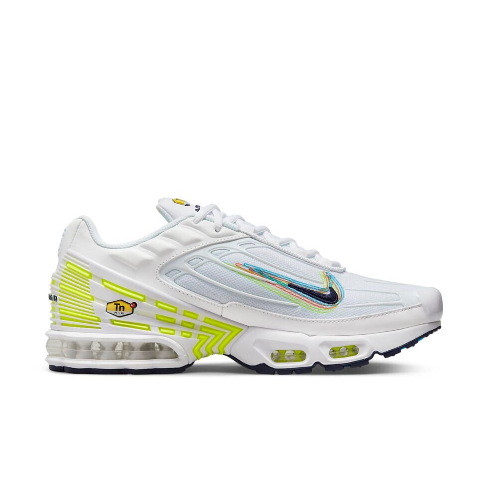 Nike Air Max Plus 3 '3D Swoosh - White Volt' DV6823-100 - Image 2