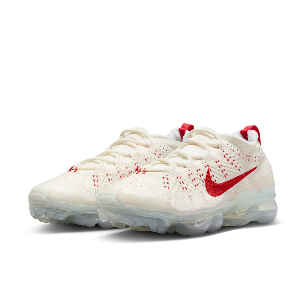 (WMNS) Nike Air VaporMax 2023 Flyknit 'Sail Track Red' DV6840-102 - Image 2