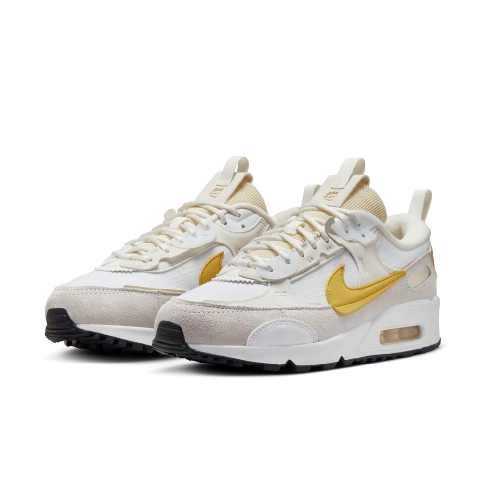 (WMNS) Nike Air Max 90 Futura 'White Saturn Gold' DV7190-102 - Image 3