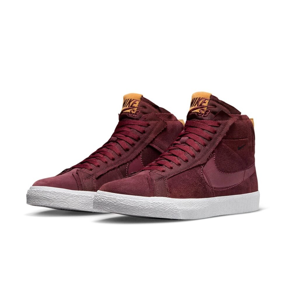 Nike Zoom Blazer Mid Premium SB 'Maroon Patchwork' DV7898-600 - Image 3