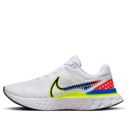 Nike React Infinity Run Flyknit 3 Premium 'White Racer Blue Volt' DX1629-100